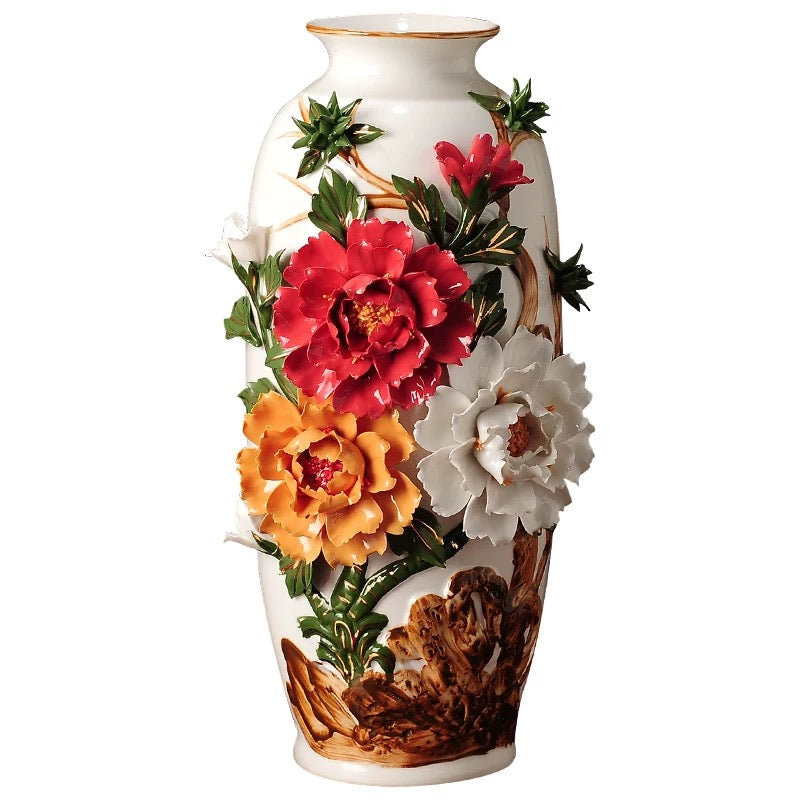 Peony Ceramic Vase 3