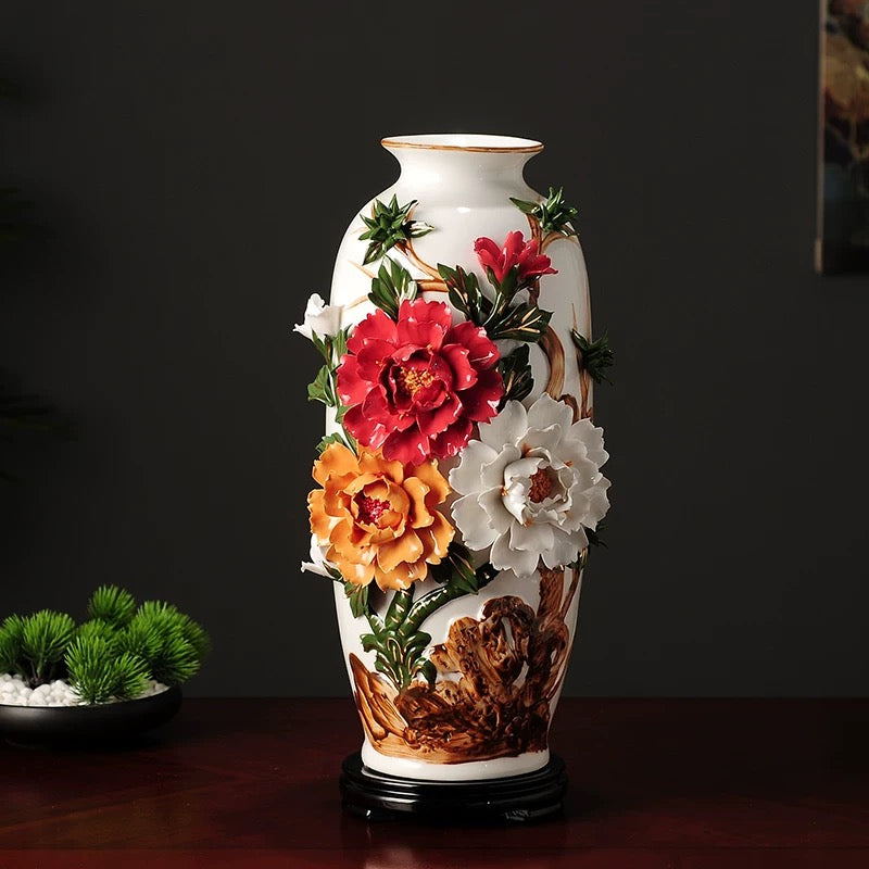 Peony Ceramic Vase 3